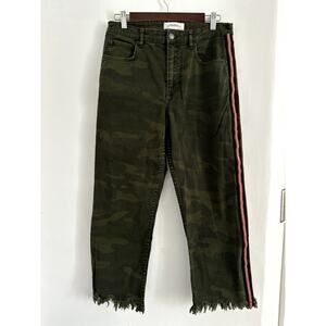 Zara Camo Pants with Rhinestone Detail Size 6
